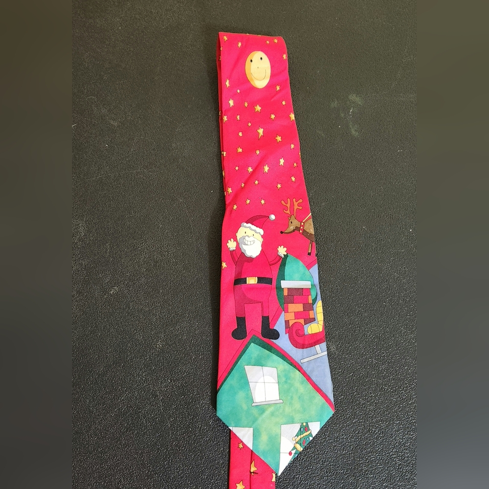 The Save The Children Collection Festive Red Santa Tie